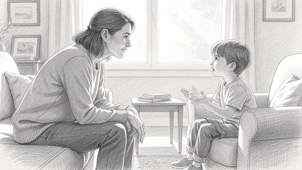 Imagen que destaca el apoyo emocional para la ansiedad escolar (acompañamiento de familiares o profesionales)